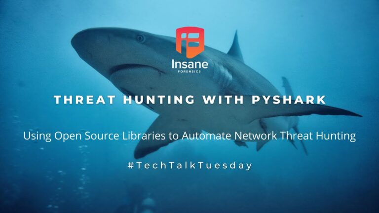 threat hunting with pyshark