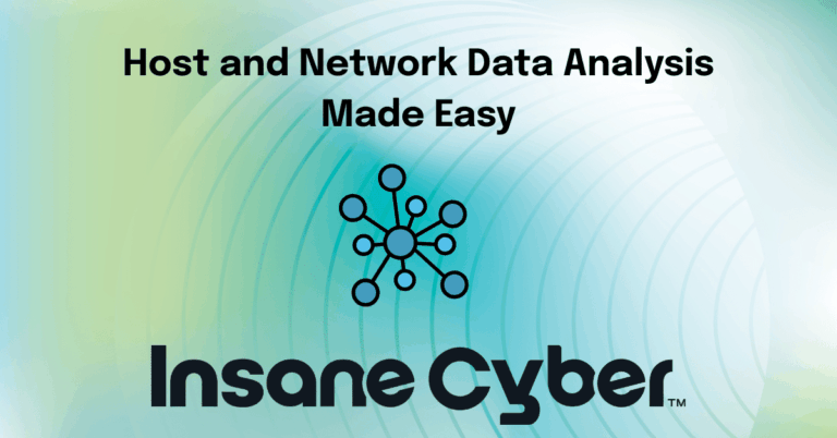 host and network data analysis